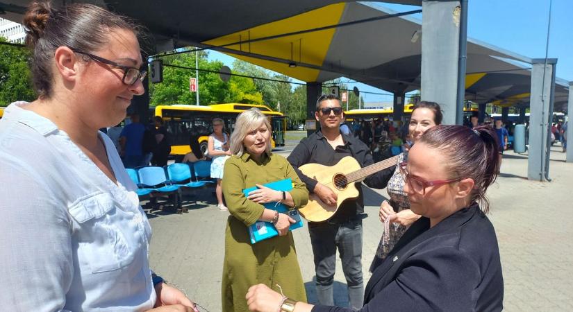 Mi történik itt? – néztek a buszmegállóban, aztán rájöttek