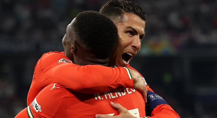 A 40 éves C. Ronaldo győztes góljával jutott be a Nemzetek Ligája döntőjébe Portugália