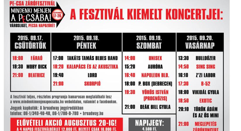 Gesztust gyakorol a Zene Háza: PeCsa 1985-2015