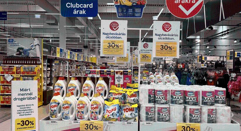 Több mint 4000 drogériatermékre kínál 30%-os kedvezményt a Tesco