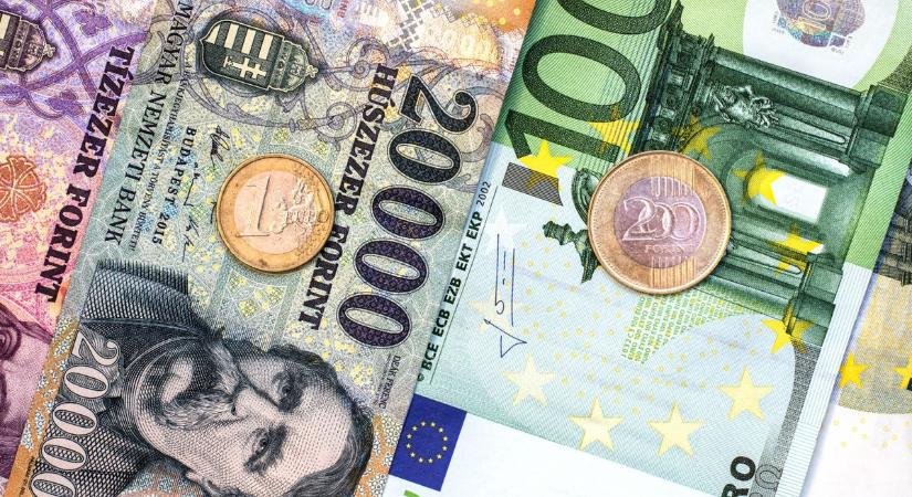 Forint árfolyam: 404 felé araszol az euró az EKB iránymutatása előtt