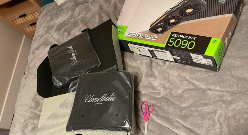 Hátizsákot rejtett némelyik Zotac GeForce RTX 5090 doboza