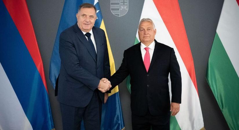 Orbán Viktor a boszniai Szerb Köztársaság elnökét fogadta hivatalában