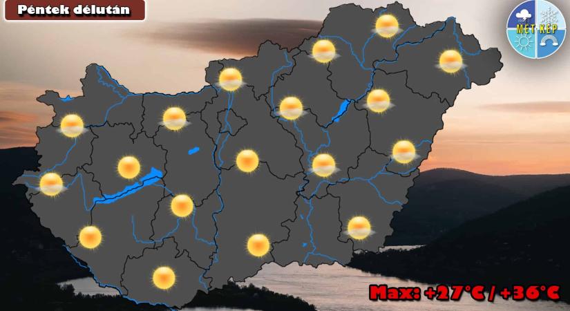 Folytatódik a kánikula, 35 fok felett is mérhetünk