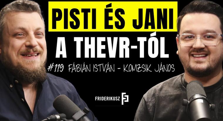 TheVR Pisti és Jani Friderikusz műsorában adott rendhagyó interjút