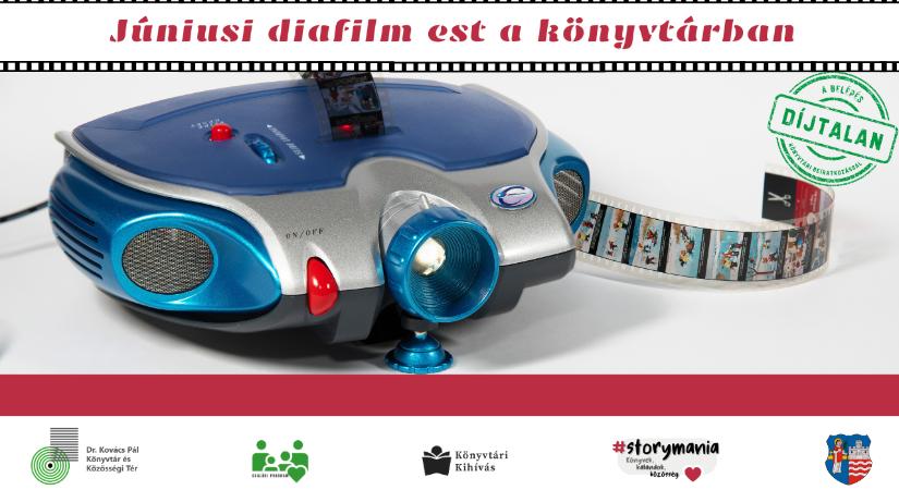 Júniusi diafilm est a könyvtárben
