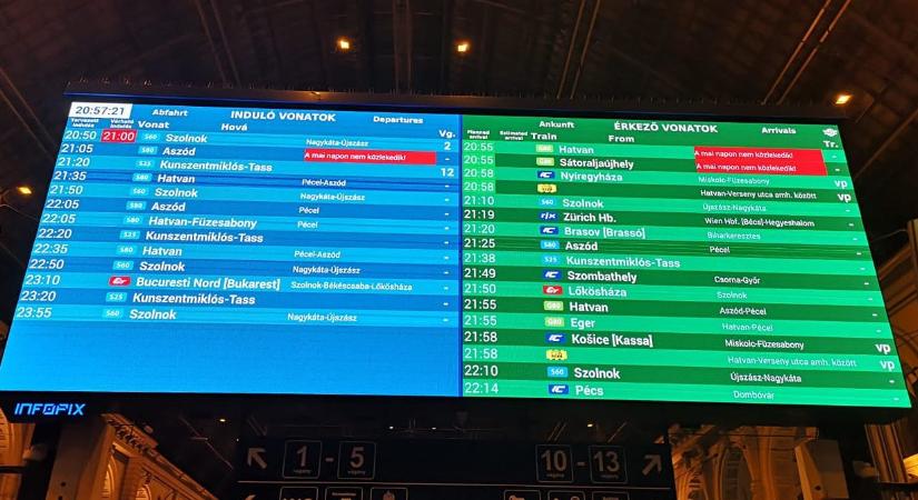 A MÁV a BKV-leállás kapcsán azt hangsúlyozta: rájuk lehet számítani