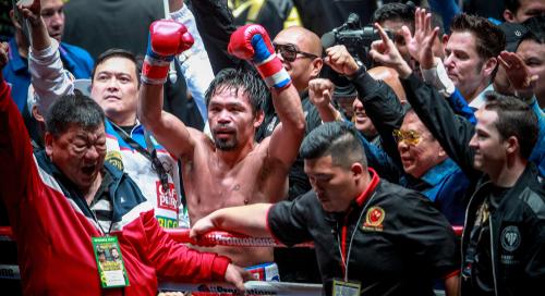 Manny Pacquiao négy év után újra a szorítóban