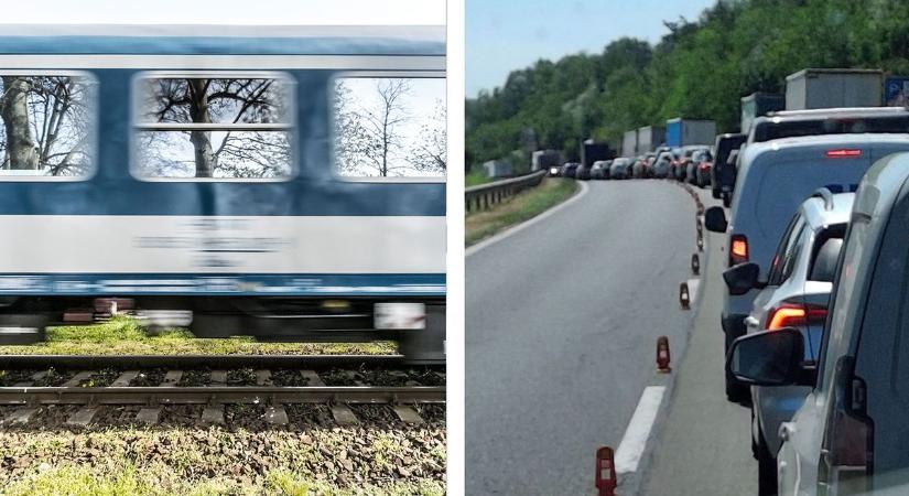 Az M7-esen már kora délután óriási volt a forgalom, de a vasúton se jobb volt a helyzet a Balaton felé