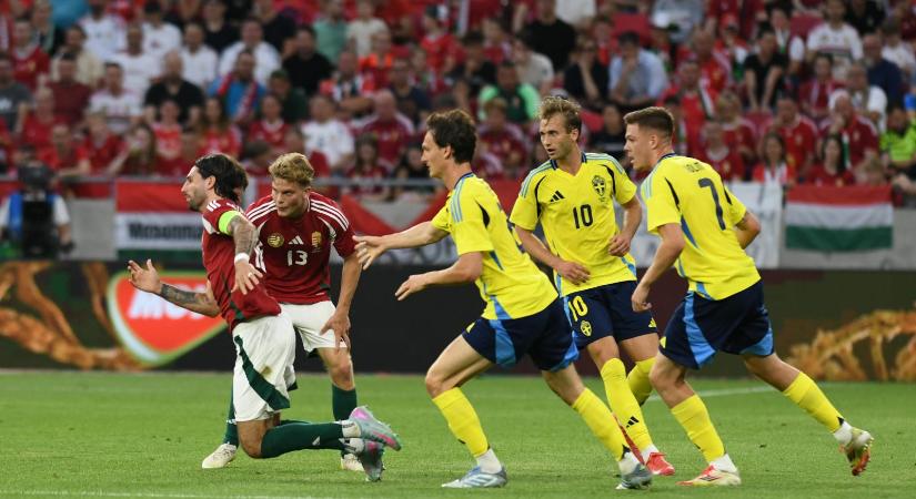 Három gólhelyzetig jó volt a magyar futballválogatott, aztán simán kikapott a svédektől a Puskás Arénában