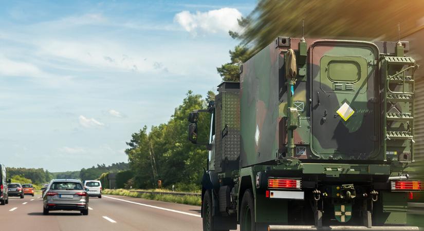 Nemzetközi gyakorlat miatt nagyobb katonai járműforgalomra kell számítani