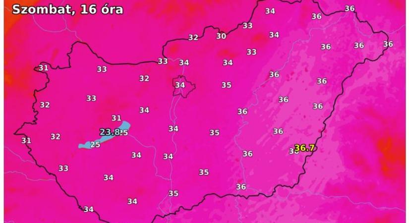 Sárga figyelmeztetést adtak ki: megdőlhet a 108 éves melegrekord a hétvégén!