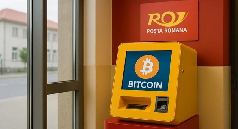 Románia előre megy, nem hátra: Bitcoin ATM-eket üzemelnek be a román postákon