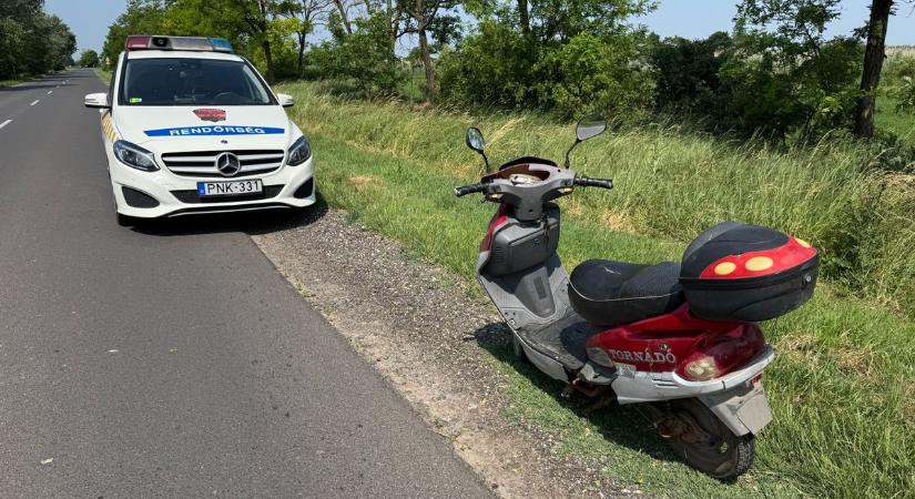 Balesetet szenvedett egy elektromos biciklis Hajdúszovátnál – fotókkal