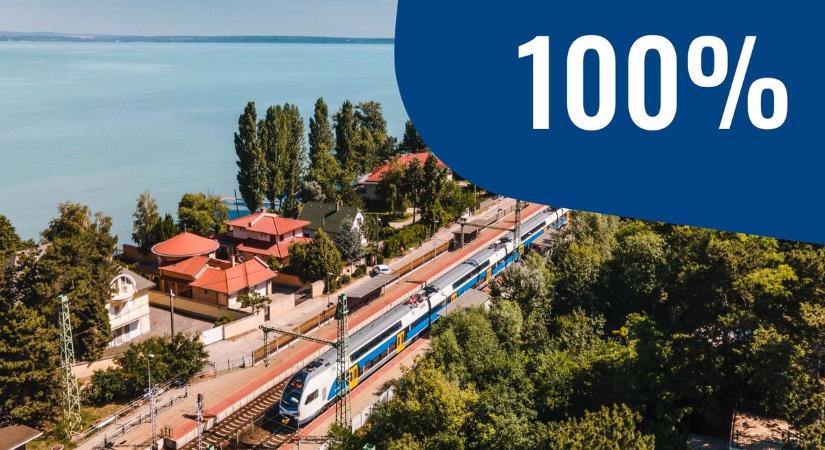 Így adja vissza a MÁV a balatoni vasútvonal mai károsultjainak a menetjegy árát