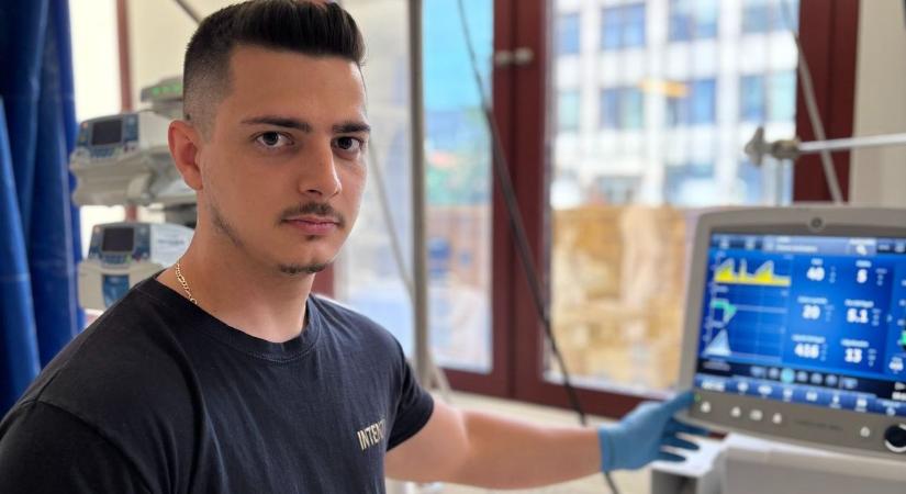 Balázs az intenzívről: az egri kórház ápolója szeretettel fordul a betegek felé