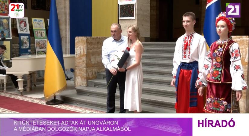 Kitüntetéseket adtak át Ungváron a médiában dolgozók napja alkalmából (videó)