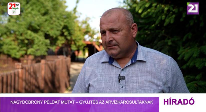 Nagydobrony példát mutat – gyűjtés az árvízkárosultaknak (videó)