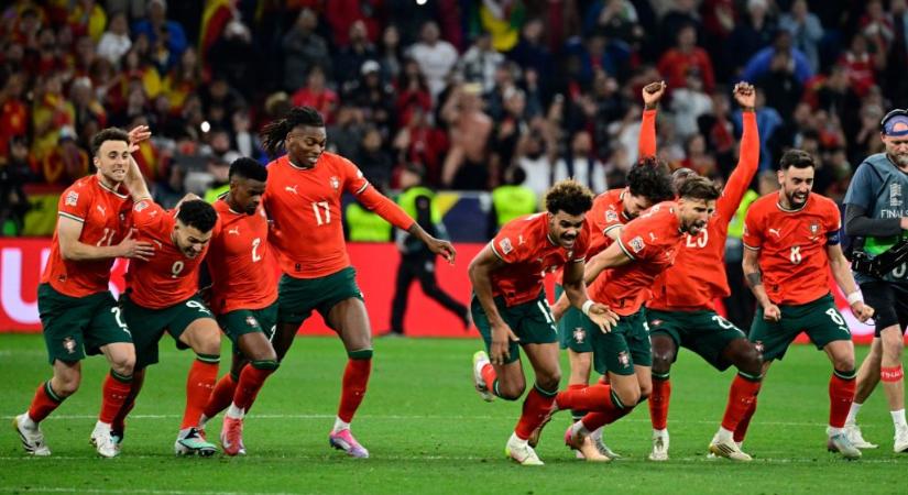 Portugália tizenegyesekkel verte a címvédő spanyolokat a Nemzetek Ligája döntőjében