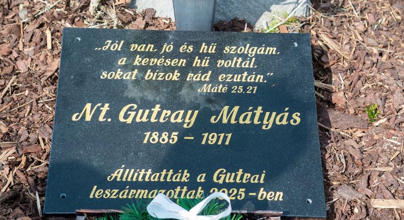 Emléktáblát kapott Gutray Mátyás Barsbaracskán