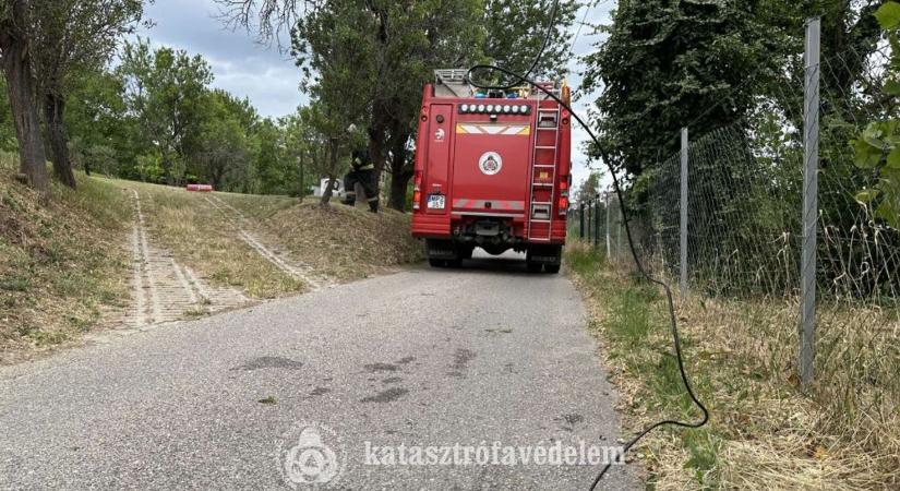 Forgalmi akadályt okozott a leszakadt villanyvezeték