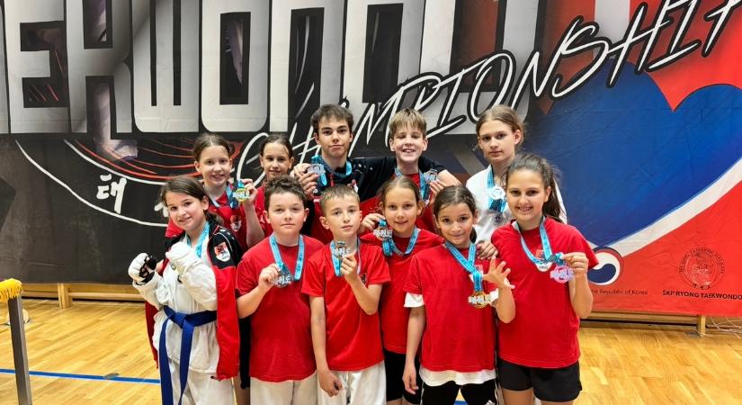 Északi szomszédunknál parádéztak a magyar taekwondósok
