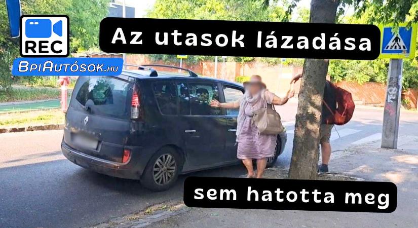 Kiakadtak az utasok! Egy Renault sofőrje állította le a tömegközlekedést Budán