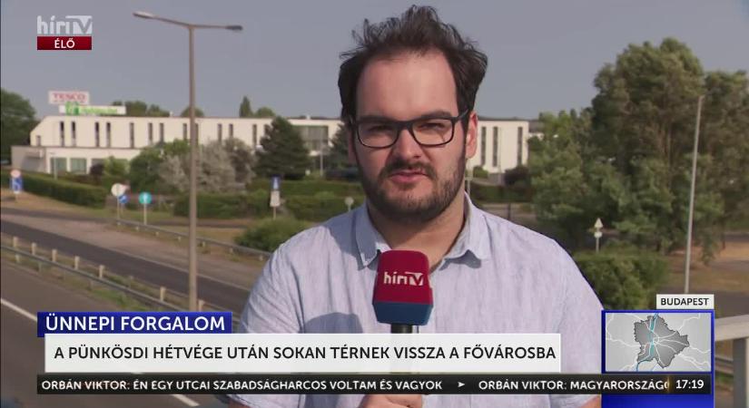 Az ünnepi hosszú hétvégét követően sokan indulnak vissza a fővárosba  videó