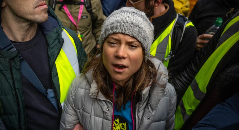 Izrael kitoloncolja Greta Thunberg klímavédelmi aktivistát