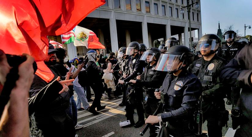 Tüntetések Los Angelesben a migrációs politika ellen – Trump kivezényelt a tengerészgyalogságot