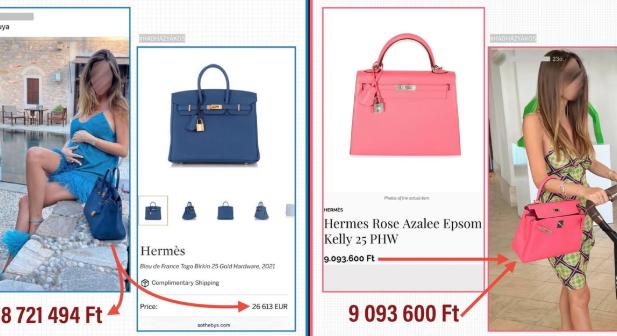 Hadházy: Matolcsy Ádám feleségének négy színben is van darabonként 6-9 milliós luxustáskája