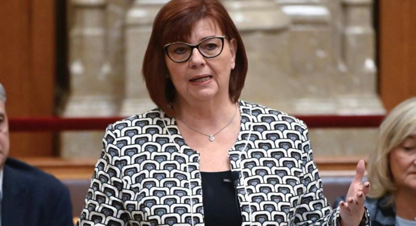 Gy. Németh Erzsébet a nyugdíjasok érdekét védve olvasott be a parlamentben a jobboldali pártoknak