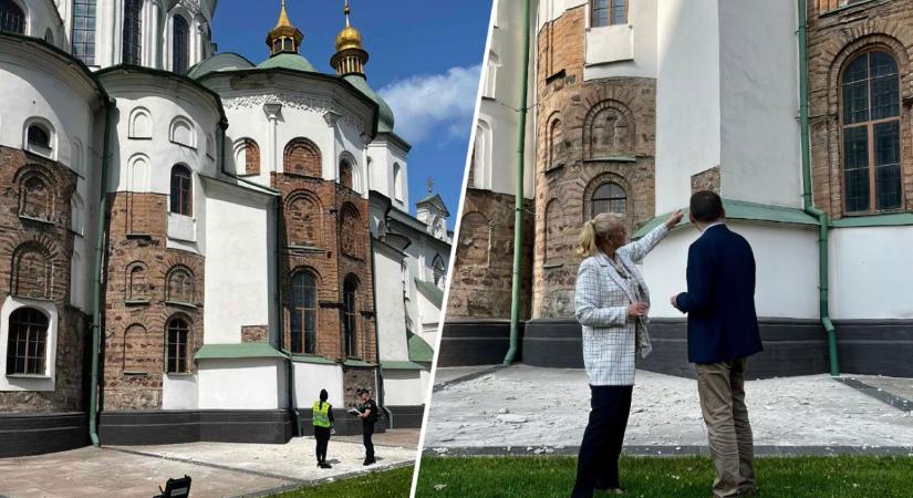 A Szófia-székesegyház is megrongálódott a Kijev elleni éjszakai orosz légitámadás során