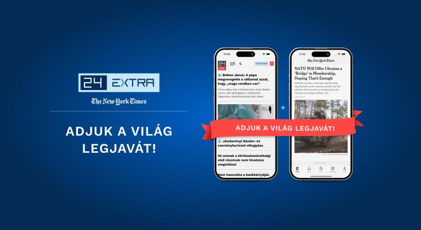 A The New York Times kiadványait is olvashatják a 24 Extra előfizetői