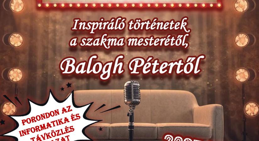 Balogh Péter érkezik Szolnokra – újabb inspiráló beszélgetés a Szakmák Színpadán