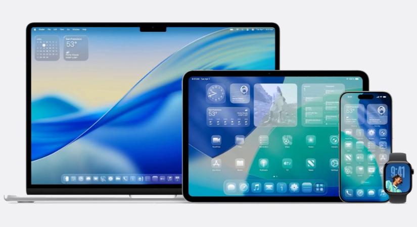 Érkezik az Apple Liquid Glass dizájnja minden eszközre