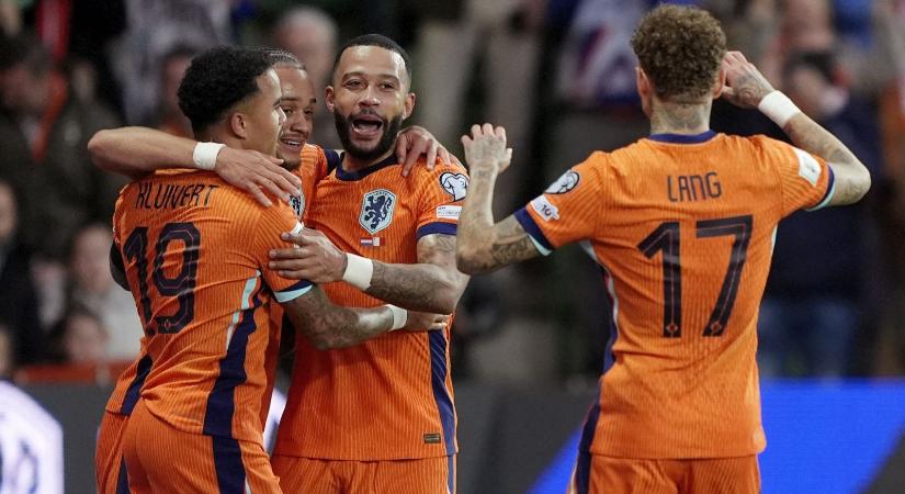 Vb-selejtezők: Hollandia 8-0-ra nyert, félbeszakadt a lengyelek meccse - videók