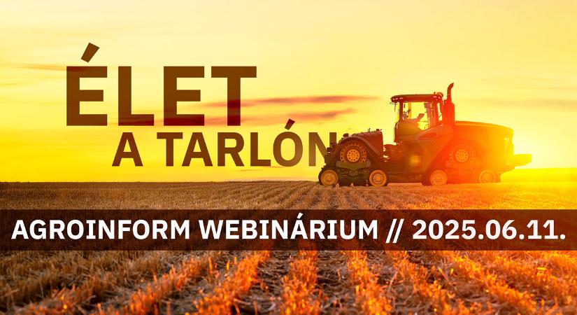 Élet a tarlón! Agroinform webinárium – így csatlakozhatsz!
