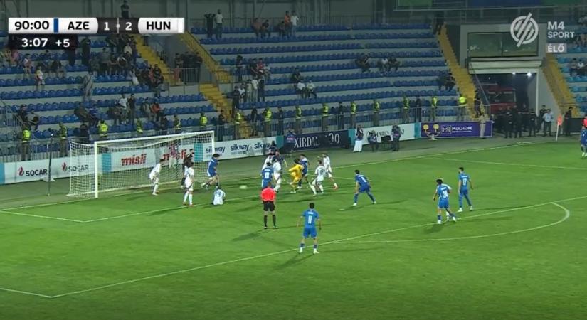 „Nem mondanám magam hősnek” – mondta a magyar kapus, miután egy nagy bravúrral megmentette az azeriek elleni meccset