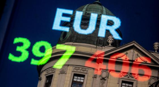 Benézett 400 forint alá az euró