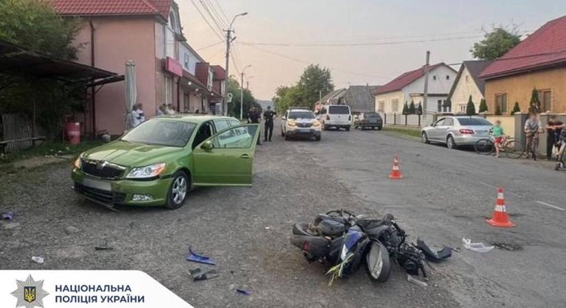 Kárpátalján egy 11 éves fiú szenvedett balesetet robogójával