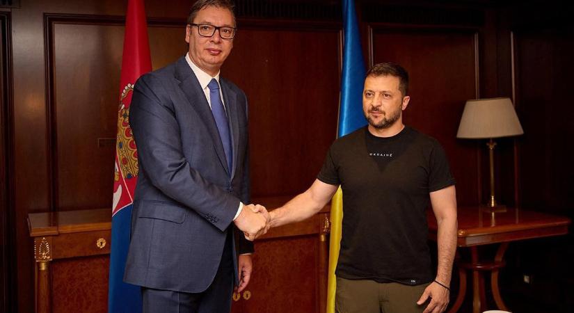 Ukrajnába látogatott a szerb elnök