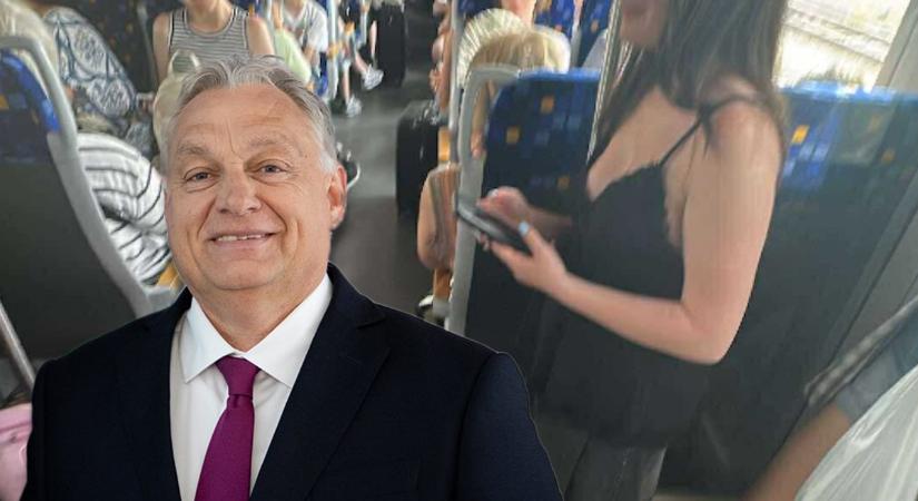 A vonaton szóltak be Orbánnak: „A plakátokat már ki se nyomtassa”