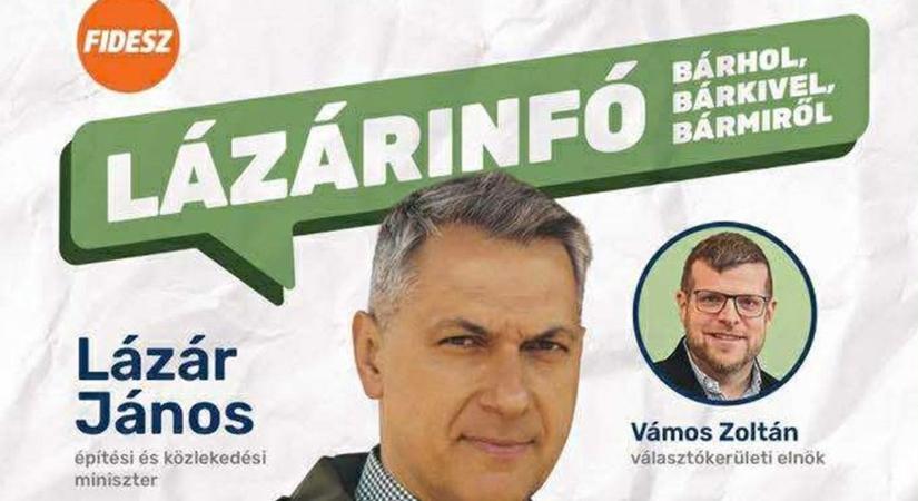 Szombathelyre érkezik a Lázárinfó: "Jöjjenek és kérdezzenek bátran!"