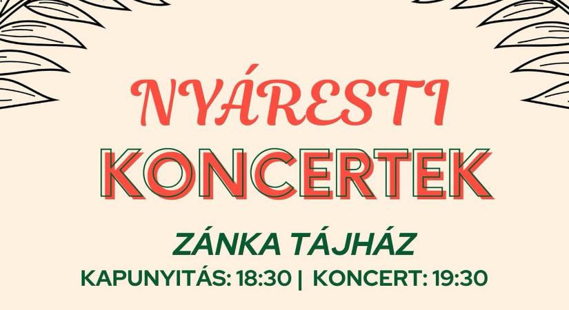 Nyáresti koncertek a Zánkai Tájházban 2025