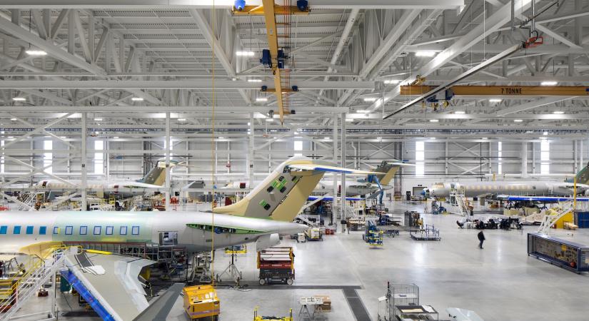Itt születnek a Budapestre is érkező Bombardier repülőgépek