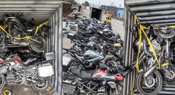 Kiderült a konténerbe zsúfolt, nagy értékű motorok rejtélye