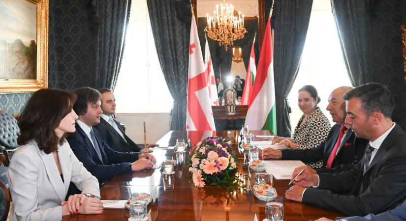 Sulyok Tamás fogadta Irakli Kobakhidze georgiai miniszterelnököt