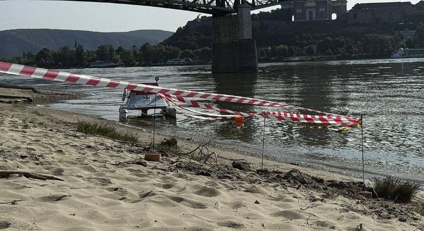 Lezárták egy Duna-szakaszt egy 100 kilós világháborús bomba miatt Esztergom közelében - FOTÓK