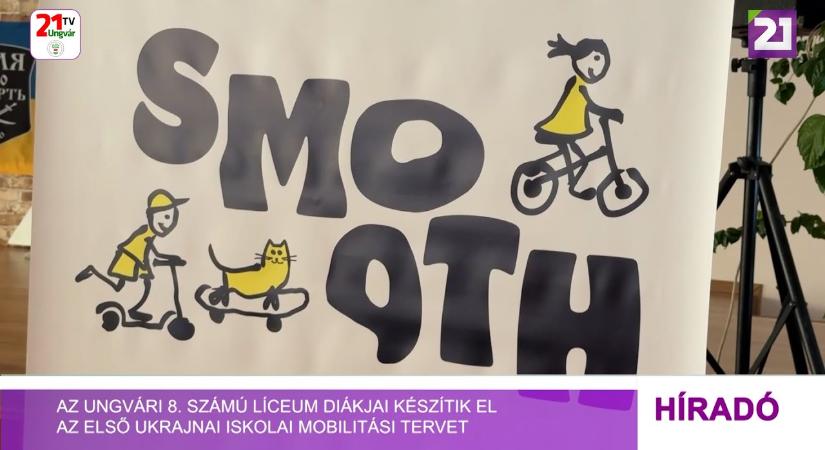 Az Ungvári 8. számú Líceum diákjai készítik el az első ukrajnai iskolai mobilitási tervet (videó)